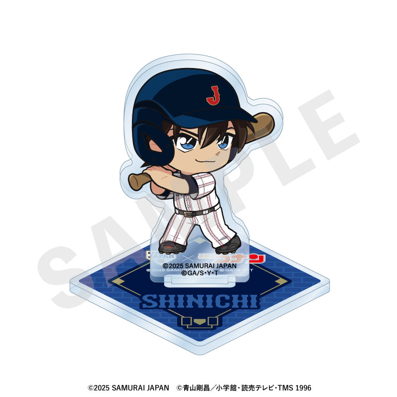 野球日本代表「侍ジャパン」×TVアニメ「名探偵コナン」 のグッズ、工藤新一のアクリルスタンドの画像です