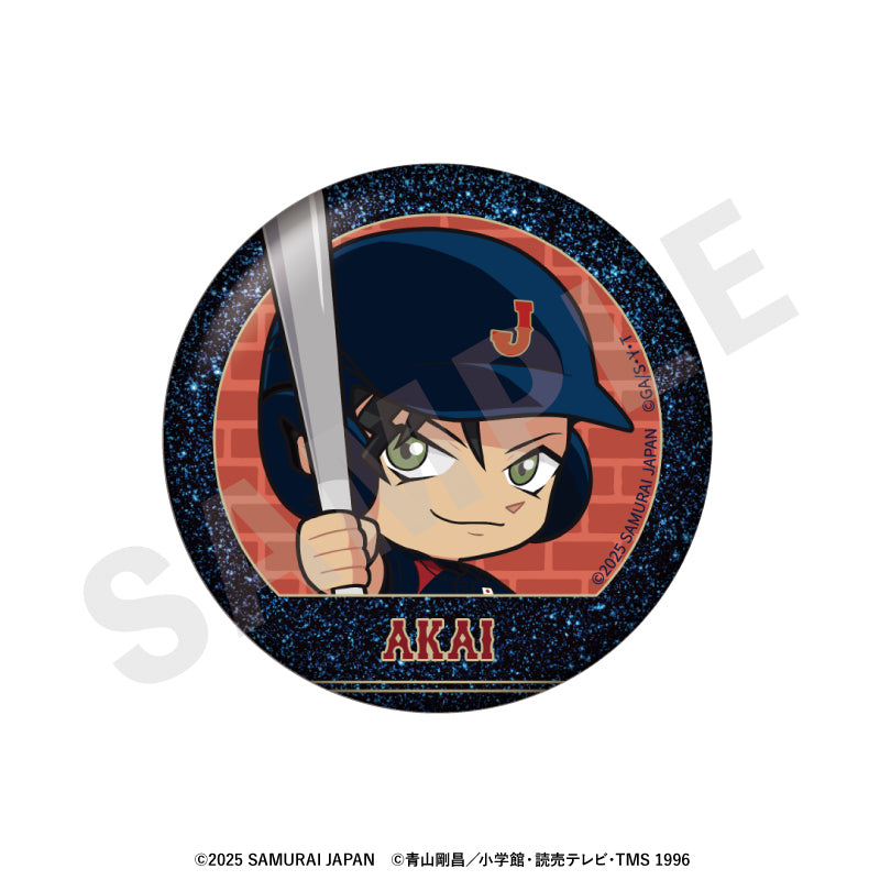 野球日本代表「侍ジャパン」×TVアニメ「名探偵コナン」 のグッズ、赤井秀一の缶バッジの画像です