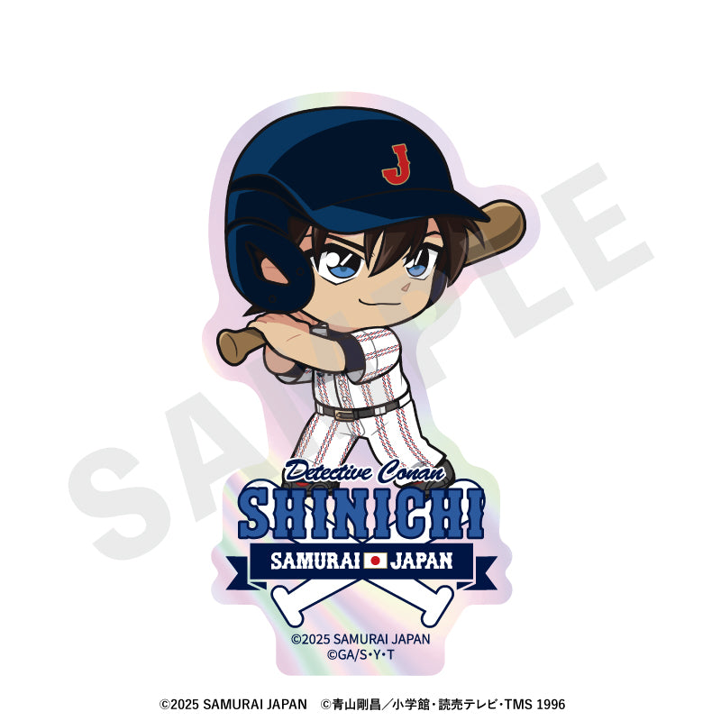 野球日本代表「侍ジャパン」×TVアニメ「名探偵コナン」 のグッズ、工藤新一のステッカーの画像です