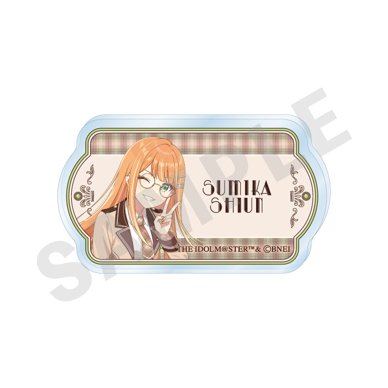 学園アイドルマスター のグッズ、紫雲 清夏のネームバッジの画像です