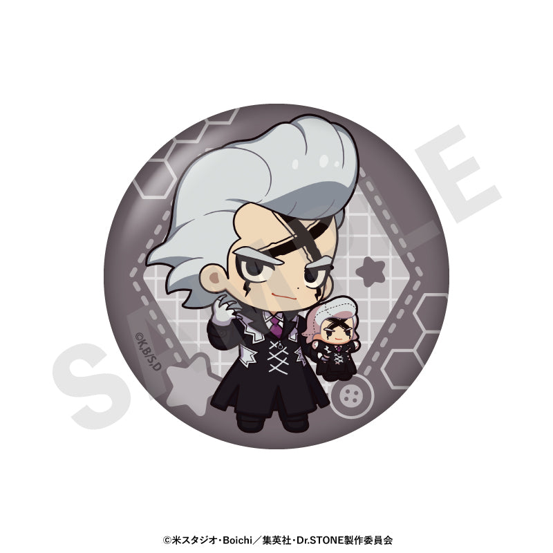 Ｄｒ．ＳＴＯＮＥ のグッズ、石神千空・あさぎりゲン・七海龍水・Dr.ゼノ・スタンリー・スナイダーの缶バッジの5枚目の画像です