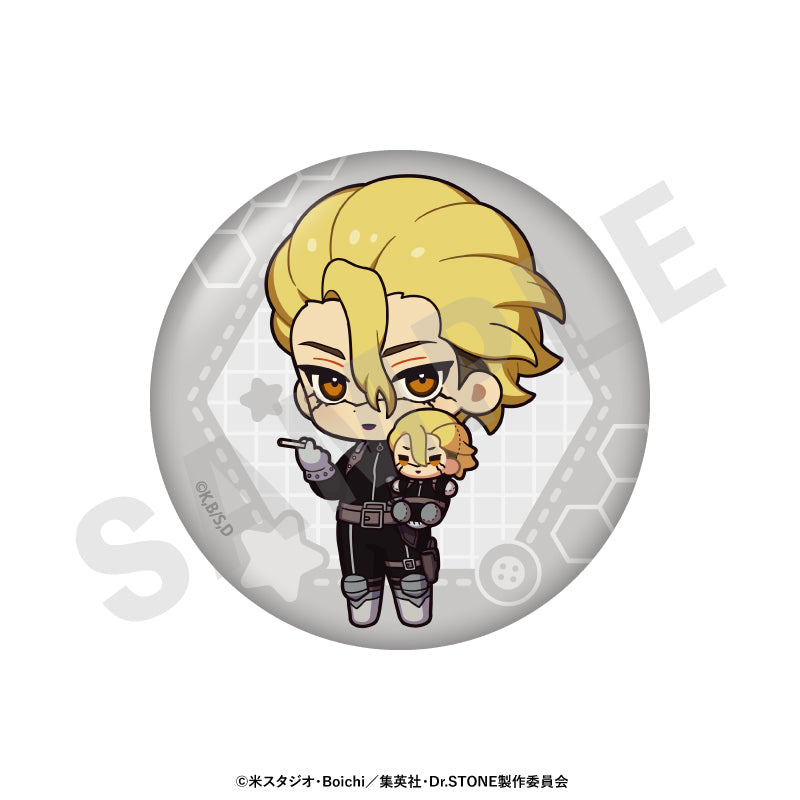 Ｄｒ．ＳＴＯＮＥ のグッズ、石神千空・あさぎりゲン・七海龍水・Dr.ゼノ・スタンリー・スナイダーの缶バッジの6枚目の画像です