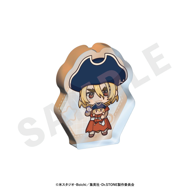 Ｄｒ．ＳＴＯＮＥ のグッズ、七海龍水のアクリルブロックの画像です