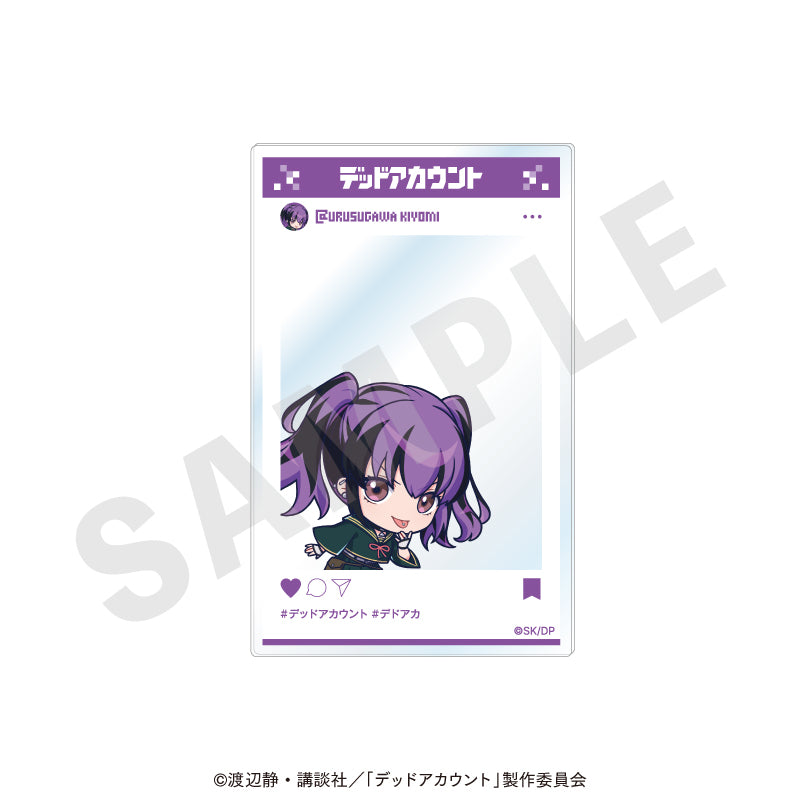 TVアニメ『デッドアカウント』 のグッズ、漆栖川希詠のアクリルカードの画像です