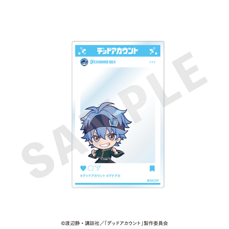 TVアニメ『デッドアカウント』 のグッズ、縁城蒼吏のアクリルカードの画像です