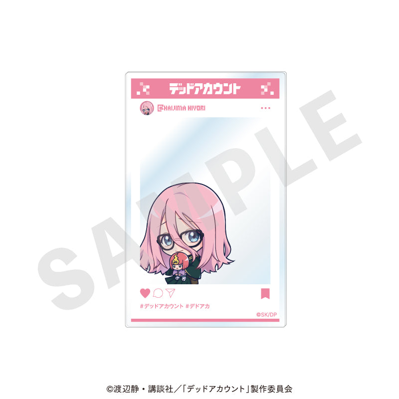 TVアニメ『デッドアカウント』 のグッズ、灰島ひよりのアクリルカードの画像です