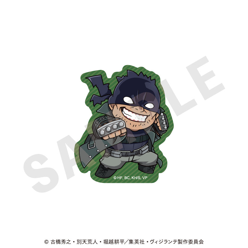 TVアニメ『ヴィジランテ -僕のヒーローアカデミア ILLEGALS-』 のグッズ、ナックルダスターのステッカーの画像です