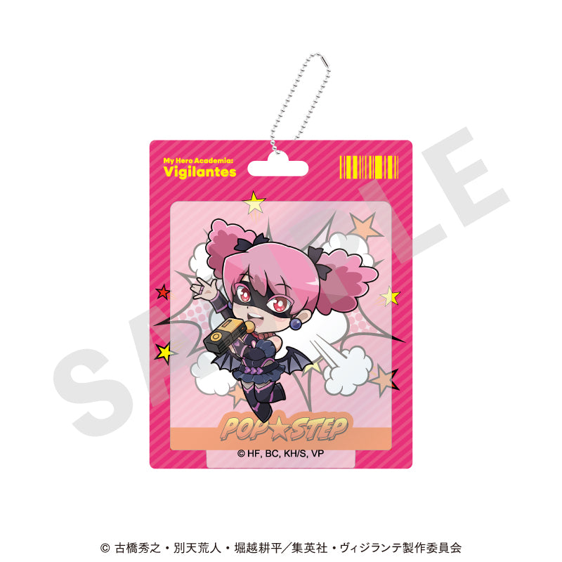 TVアニメ『ヴィジランテ -僕のヒーローアカデミア ILLEGALS-』 のグッズ、ポップ☆ステップのアクリルキーホルダーの画像です