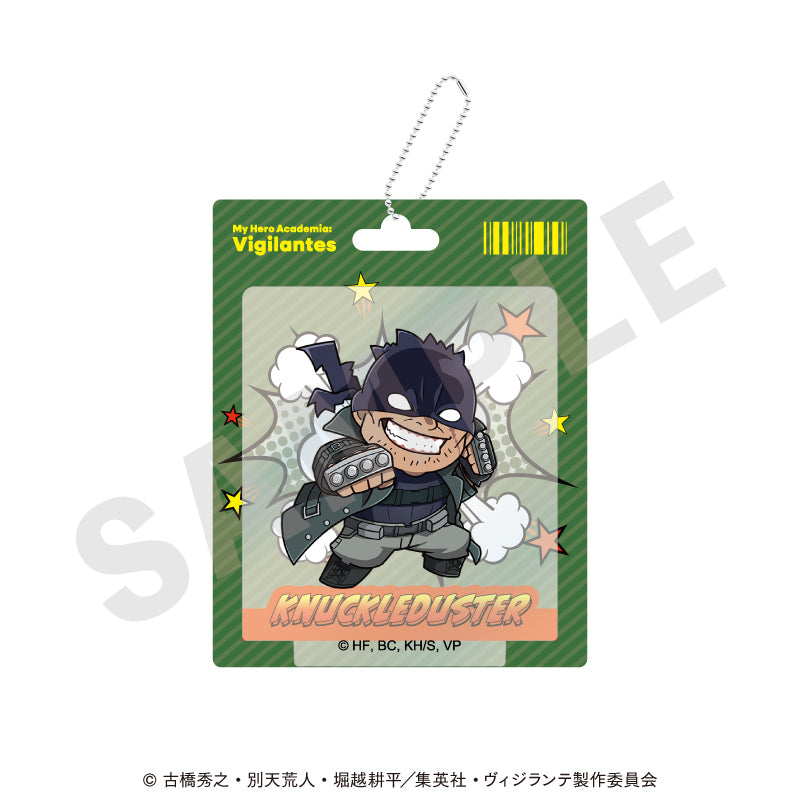 TVアニメ『ヴィジランテ -僕のヒーローアカデミア ILLEGALS-』 のグッズ、ナックルダスターのアクリルキーホルダーの画像です