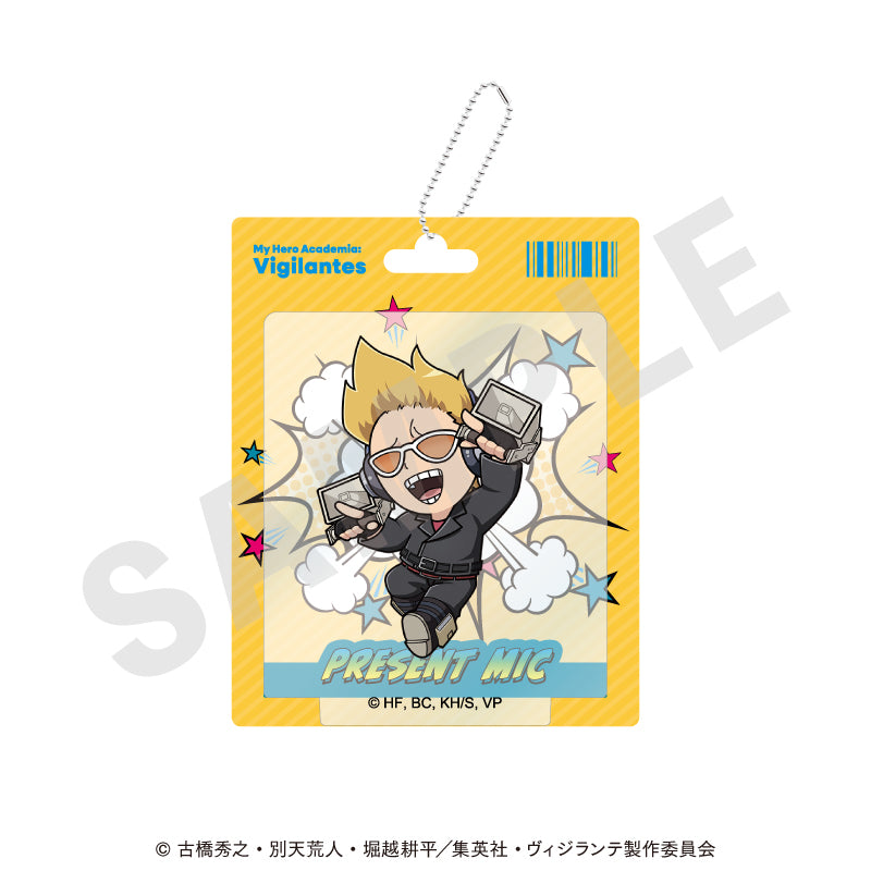 TVアニメ『ヴィジランテ -僕のヒーローアカデミア ILLEGALS-』 のグッズ、プレゼント・マイクのアクリルキーホルダーの画像です