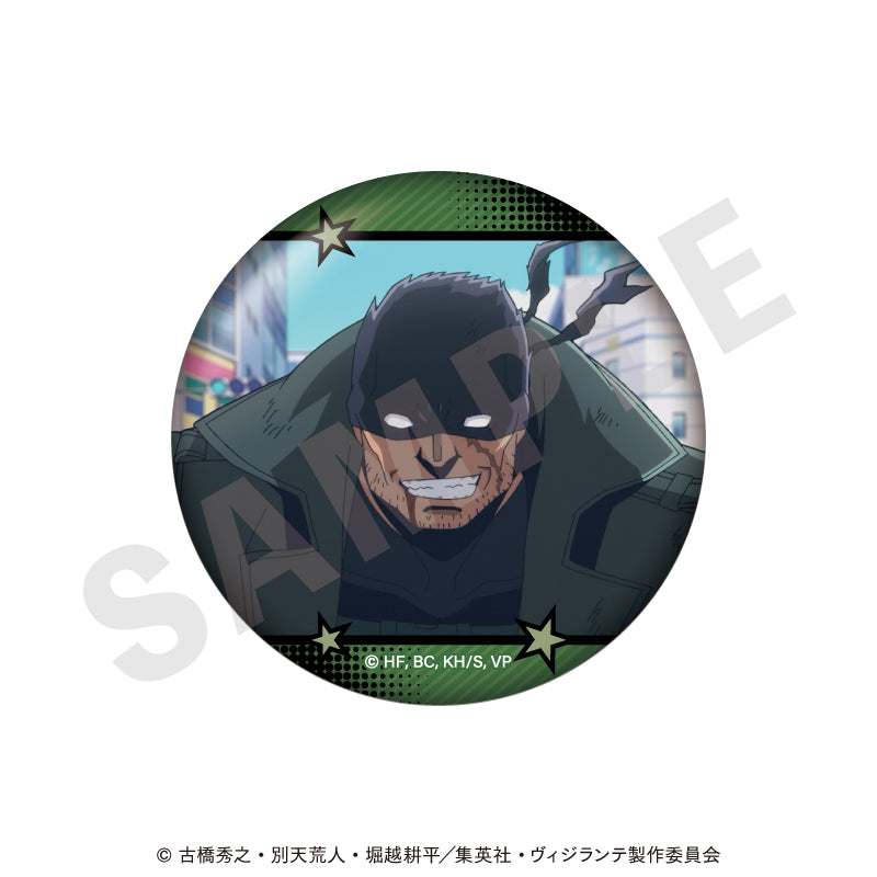 TVアニメ『ヴィジランテ -僕のヒーローアカデミア ILLEGALS-』 のグッズ、ナックルダスターの缶バッジの画像です