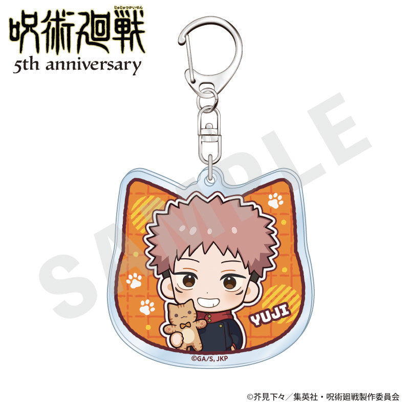 呪術廻戦 のグッズ、虎杖悠仁のアクリルキーホルダーの画像です