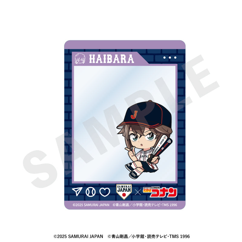 野球日本代表「侍ジャパン」×TVアニメ「名探偵コナン」 のグッズ、灰原哀のアクリルカードの画像です