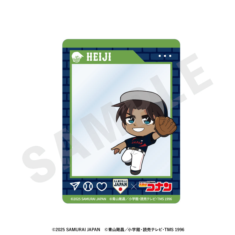 野球日本代表「侍ジャパン」×TVアニメ「名探偵コナン」 のグッズ、服部平次のアクリルカードの画像です