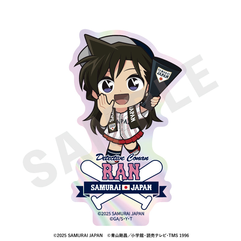 野球日本代表「侍ジャパン」×TVアニメ「名探偵コナン」 のグッズ、毛利蘭のステッカーの画像です
