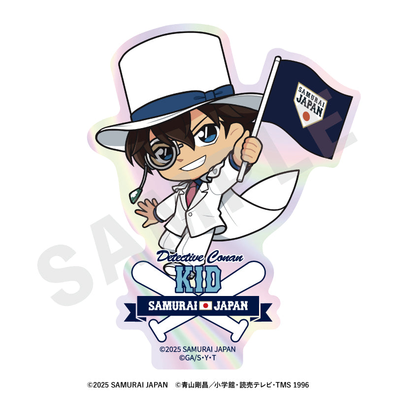 野球日本代表「侍ジャパン」×TVアニメ「名探偵コナン」 のグッズ、怪盗キッドのステッカーの画像です