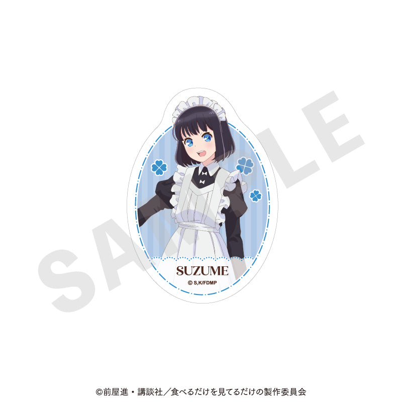 TVアニメ「メイドさんは食べるだけ」 のグッズ、橘スズメのステッカーの2枚目の画像です