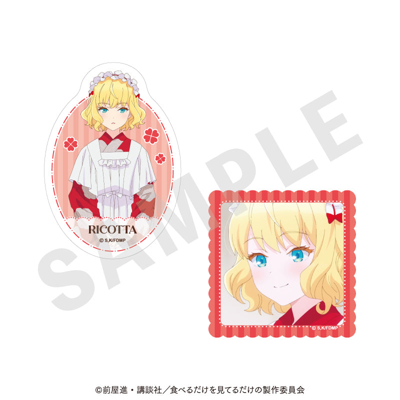 TVアニメ「メイドさんは食べるだけ」 のグッズ、リコッタ・フレスカのステッカーの1枚目の画像です