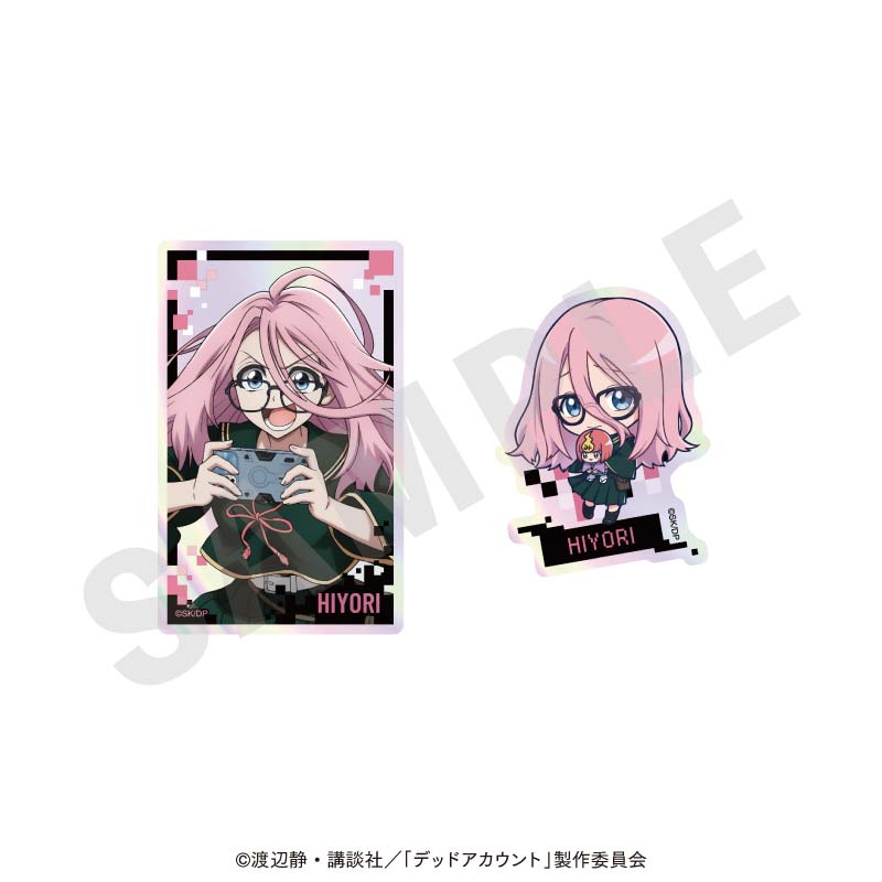 TVアニメ『デッドアカウント』 のグッズ、灰島ひよりのオーロラステッカーの1枚目の画像です