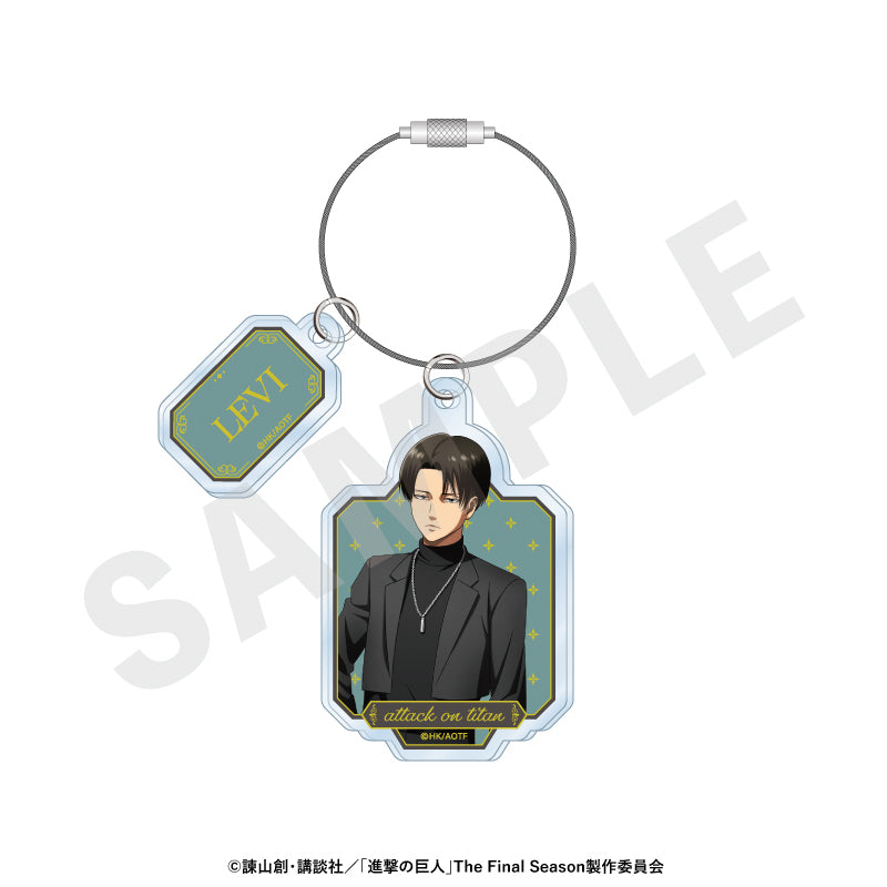 進撃の巨人 のグッズ、リヴァイのアクリルキーホルダーの画像です