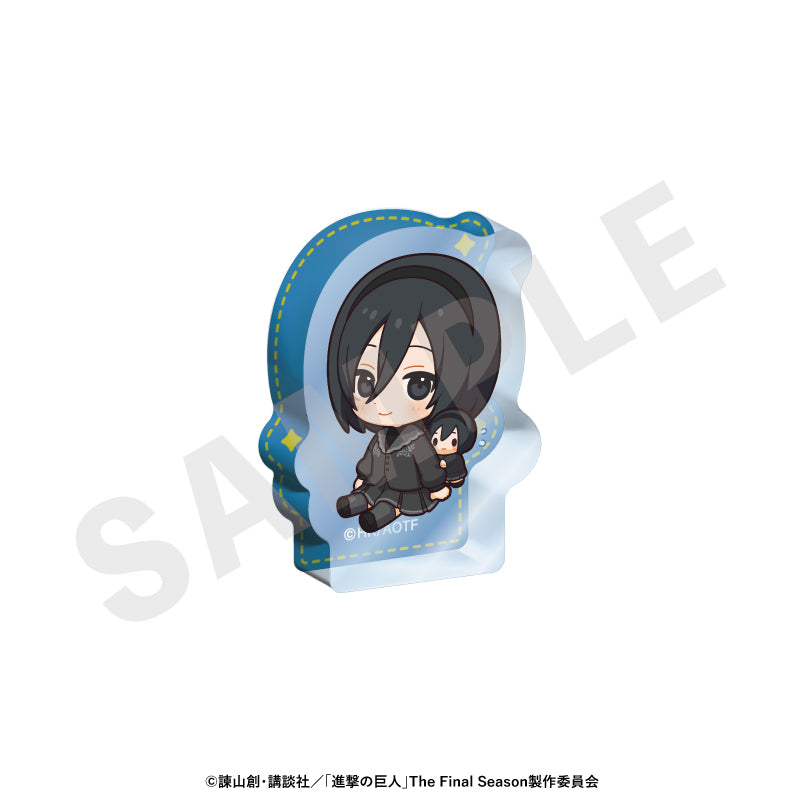 進撃の巨人 のグッズ、ミカサのアクリルブロックの画像です