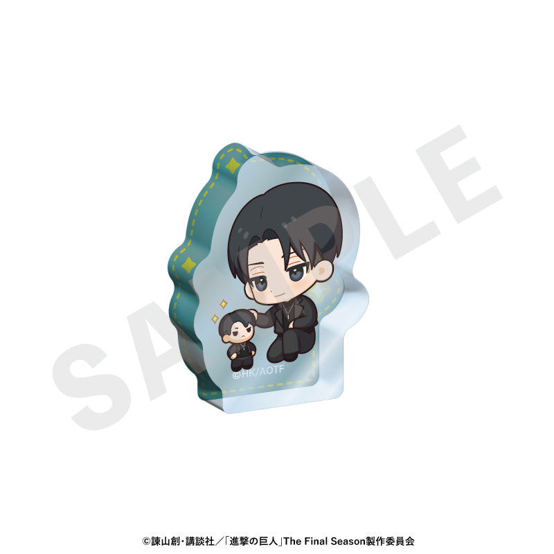 進撃の巨人 のグッズ、リヴァイのアクリルブロックの画像です