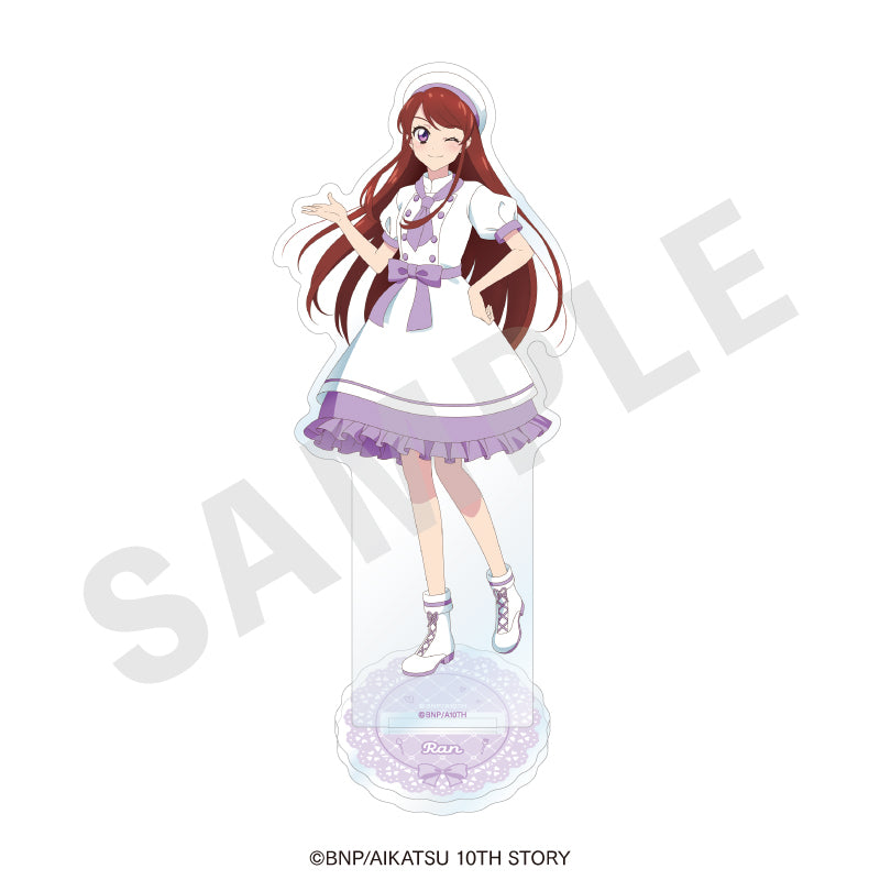 アイカツ！ 10th STORY ～未来へのSTARWAY～ のグッズ、紫吹 蘭のアクリルスタンドの画像です