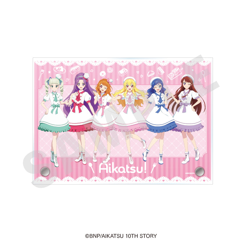 アイカツ！ 10th STORY ～未来へのSTARWAY～ のグッズ、アクリルプレートの画像です