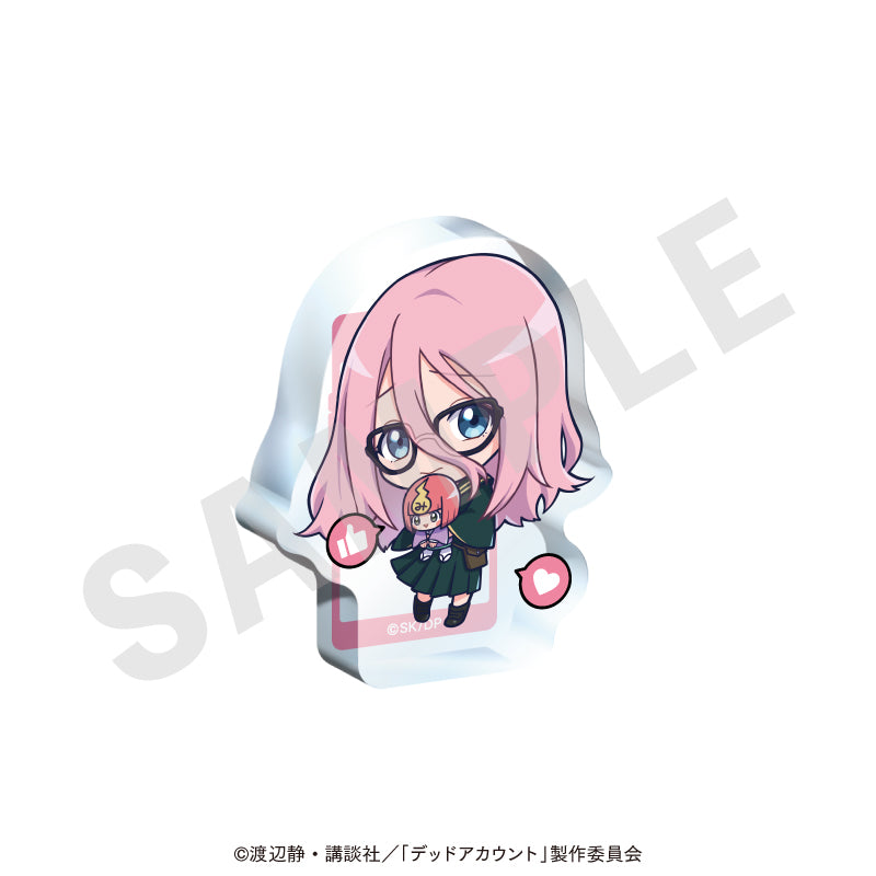 TVアニメ『デッドアカウント』 のグッズ、灰島ひよりのアクリルブロックの画像です