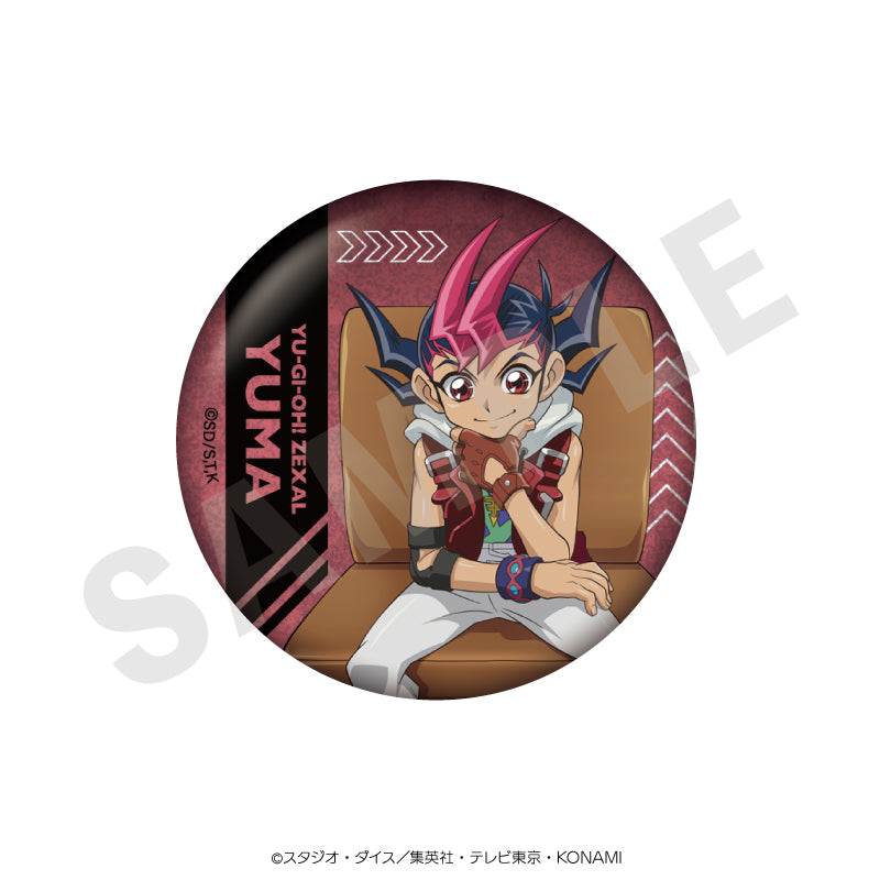 遊☆戯☆王ZEXAL のグッズ、九十九遊馬の缶バッジの画像です
