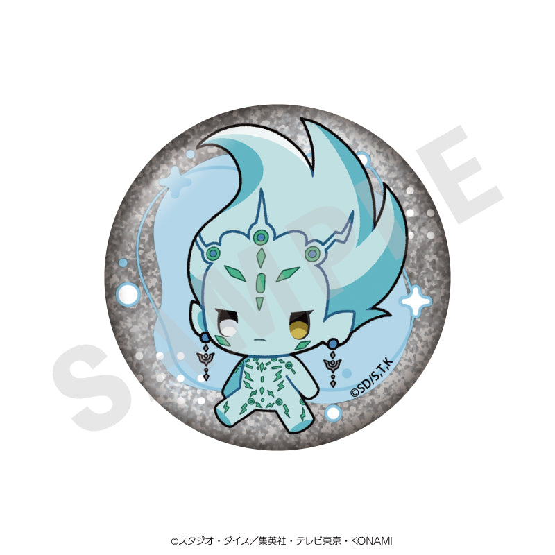 遊☆戯☆王ZEXAL のグッズ、アストラルの缶バッジの画像です
