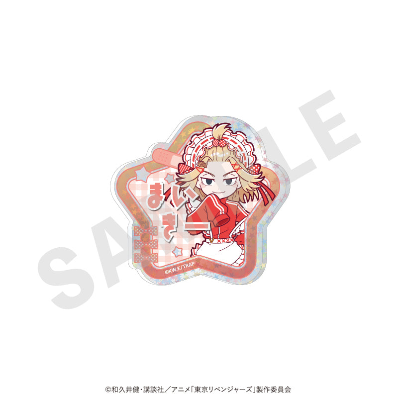 東京リベンジャーズ のグッズ、佐野 万次郎のお名前バッジの画像です