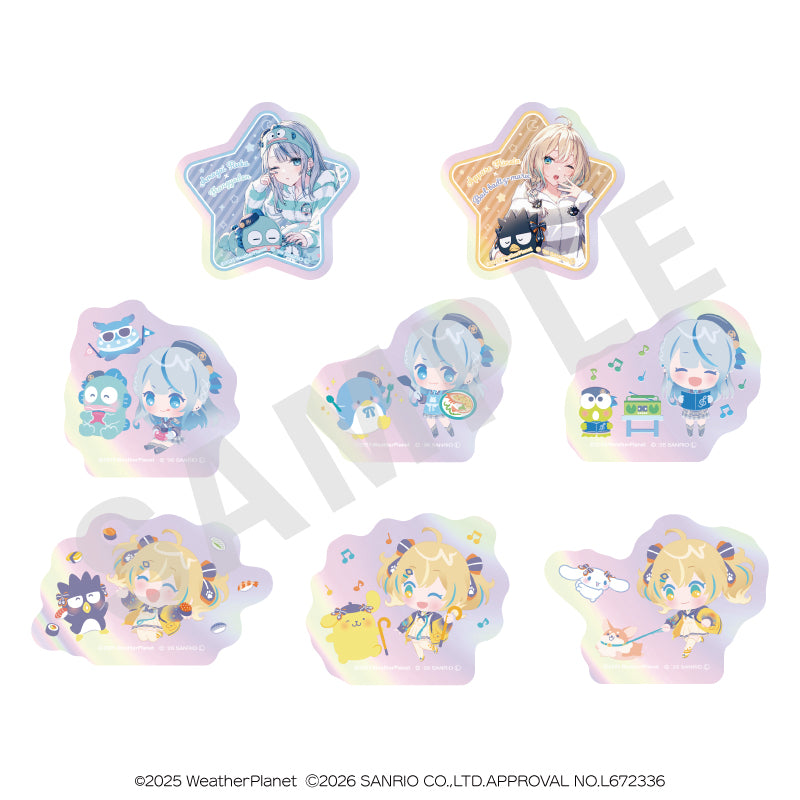 WeatherPlanet x Sanrio characters のグッズ、ステッカーの1枚目の画像です