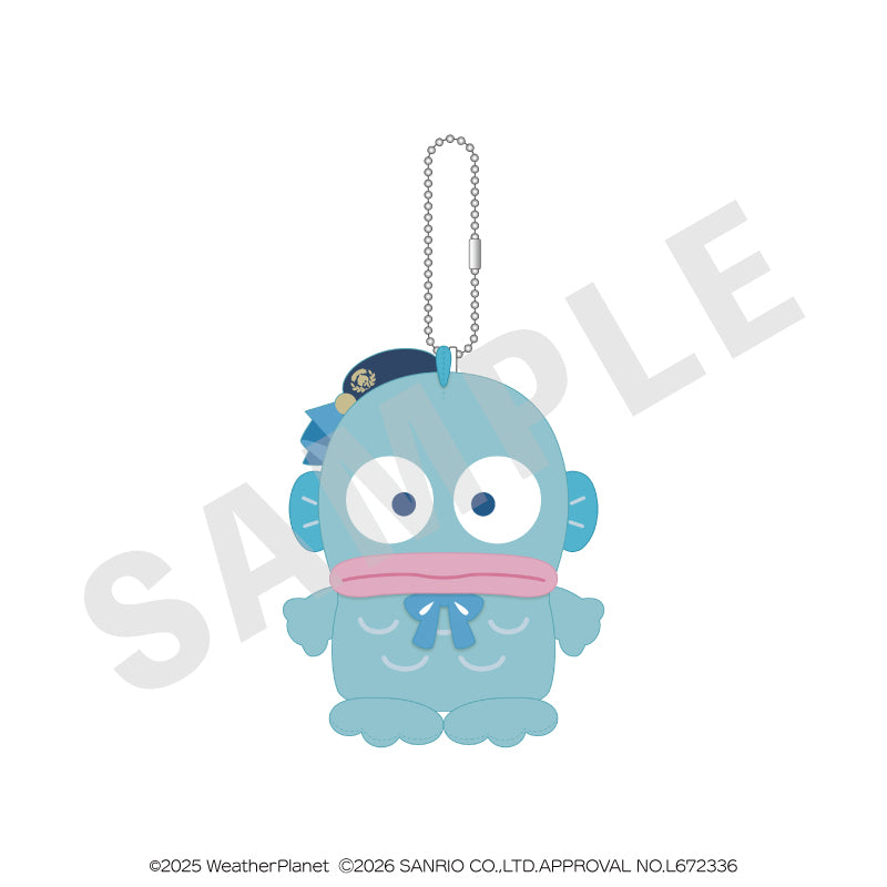 WeatherPlanet x Sanrio characters のグッズ、ハンギョドンのぬいぐるみの画像です