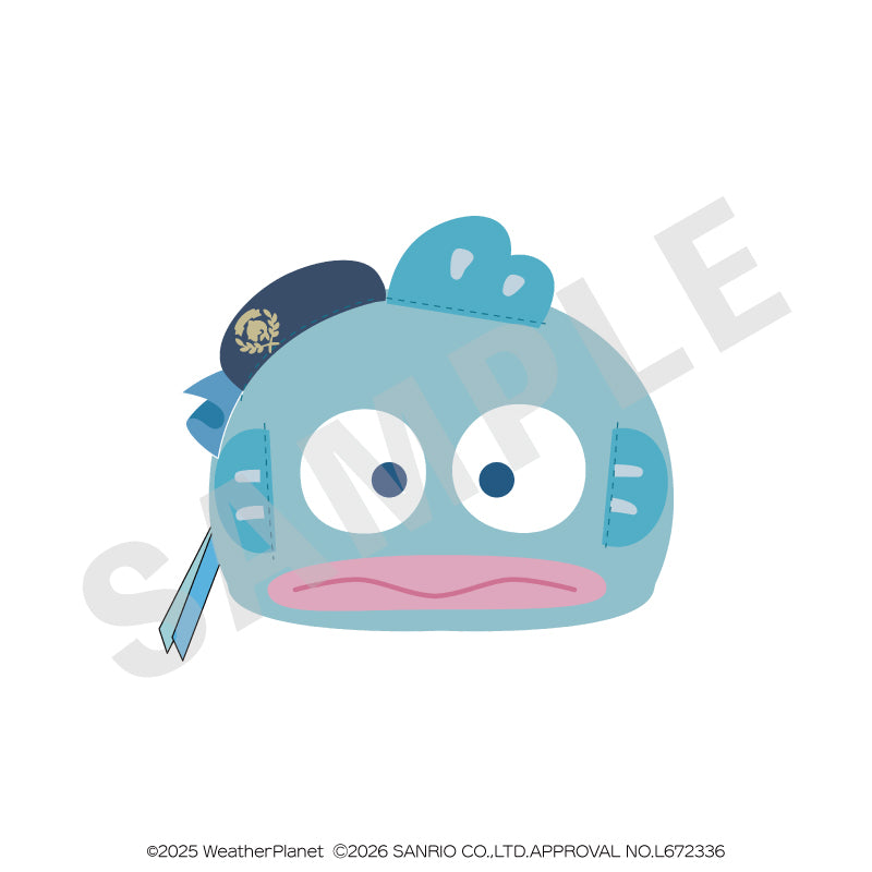 WeatherPlanet x Sanrio characters のグッズ、ハンギョドンのポーチの画像です