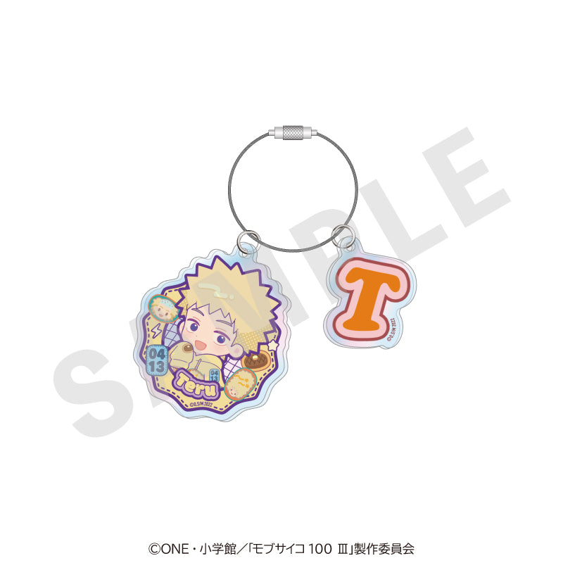 TVアニメ『モブサイコ100 Ⅲ』 のグッズ、花沢輝気のアクリルキーホルダーの画像です