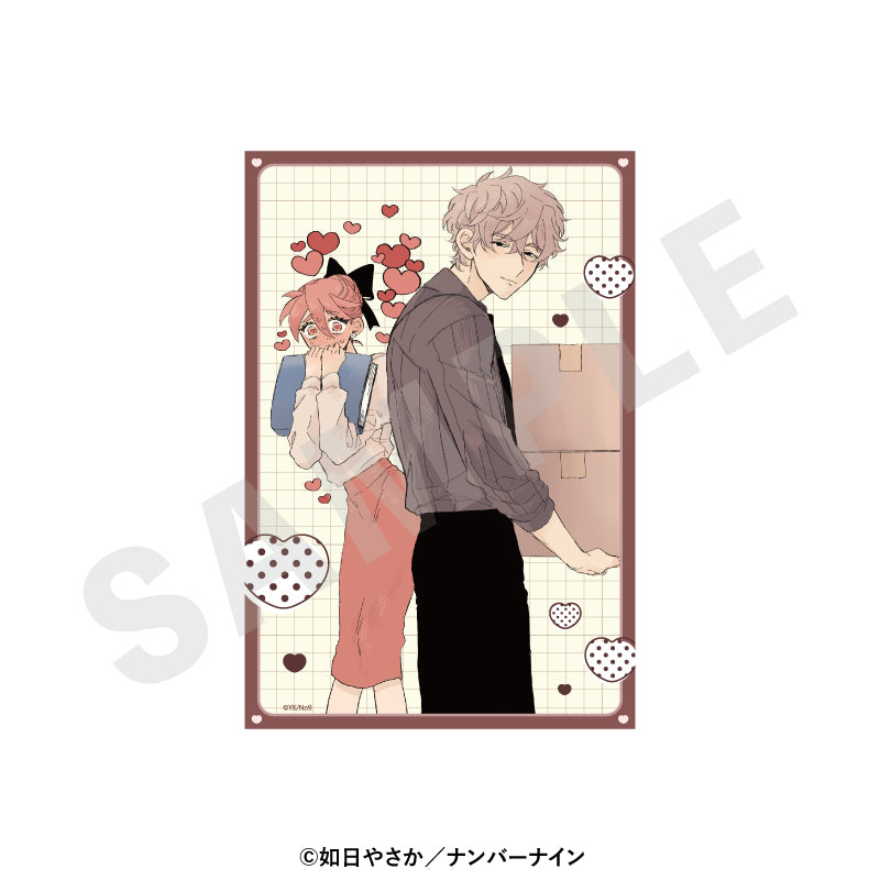 晴野さんのことなんて全然好き のグッズ、早宮鈴里・ 晴野光之助のイラストカードの画像です