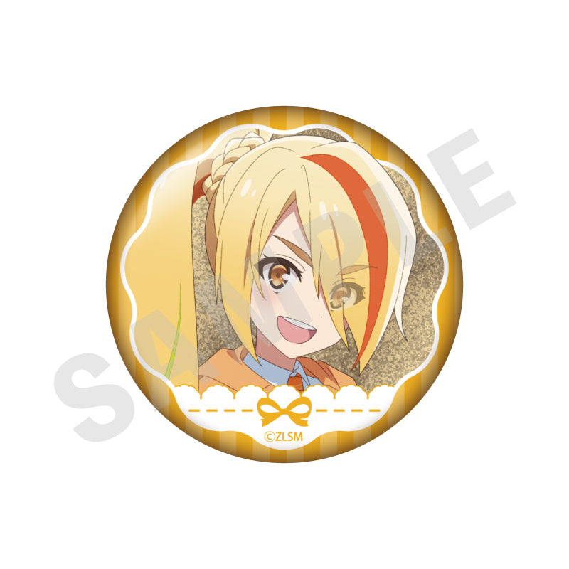 劇場版『ゾンビランドサガ ゆめぎんがパラダイス』 のグッズ、二階堂サキの缶バッジの画像です