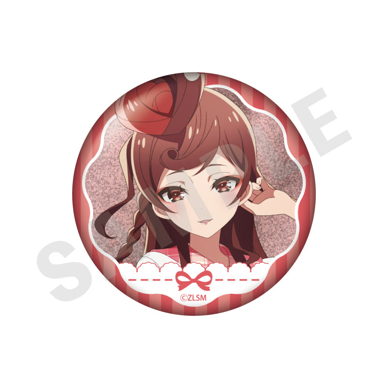 劇場版『ゾンビランドサガ ゆめぎんがパラダイス』 のグッズ、ゆうぎりの缶バッジの画像です