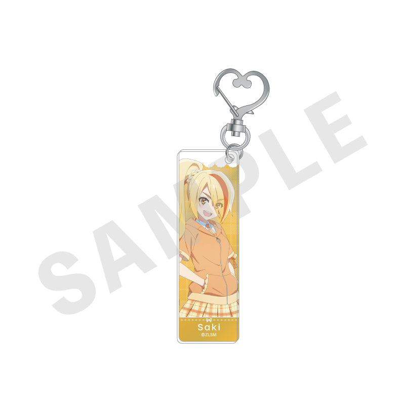 劇場版『ゾンビランドサガ ゆめぎんがパラダイス』 のグッズ、二階堂サキのアクリルキーホルダーの画像です