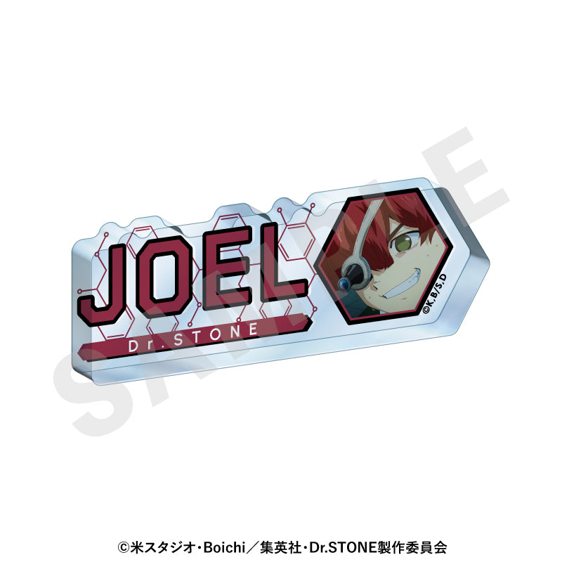Ｄｒ．ＳＴＯＮＥ のグッズ、ジョエルのアクリルプレートの1枚目の画像です