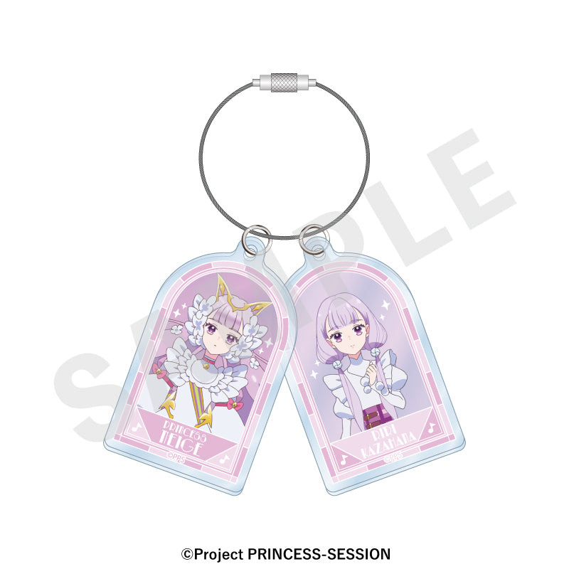 オリジナルTVアニメ「プリンセッション・オーケストラ」 ～favorite series～のグッズ、プリンセス・ネージュのキーホルダーの画像です