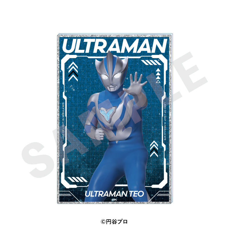 ウルトラマンシリーズ のグッズ、ウルトラマンテオのアクリルカードの画像です