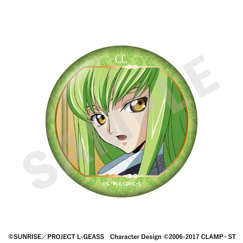 コードギアス 反逆のルルーシュ のグッズ、C.C.の缶バッジの画像です