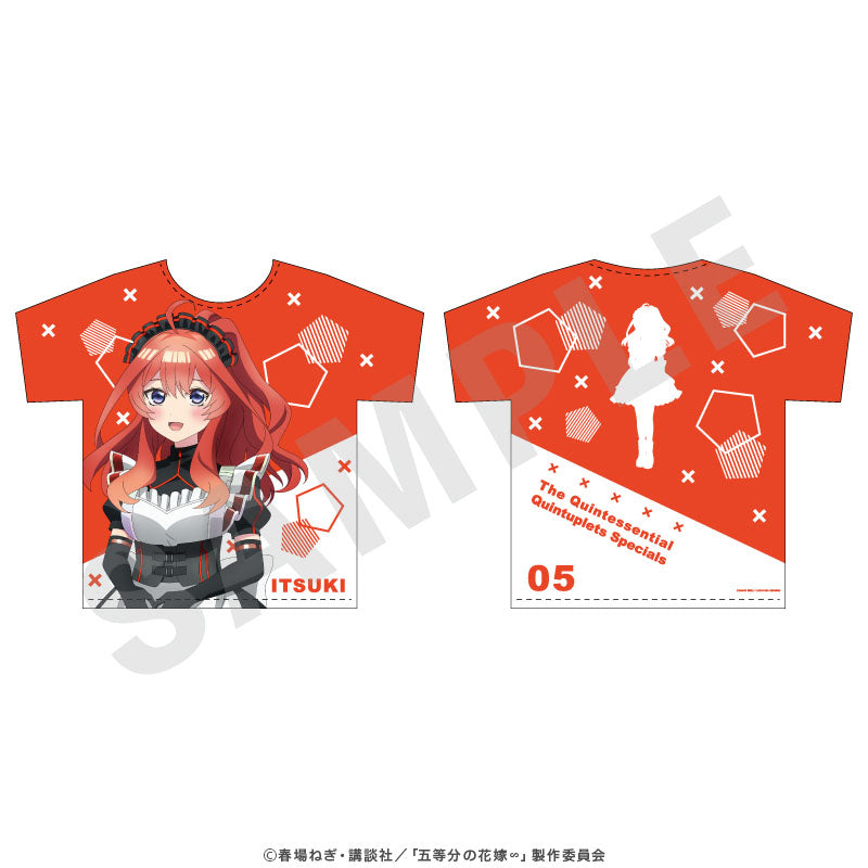 vアニメ 五等分の花嫁 フルグラフィックtシャツ 中野五月 安い 裏面